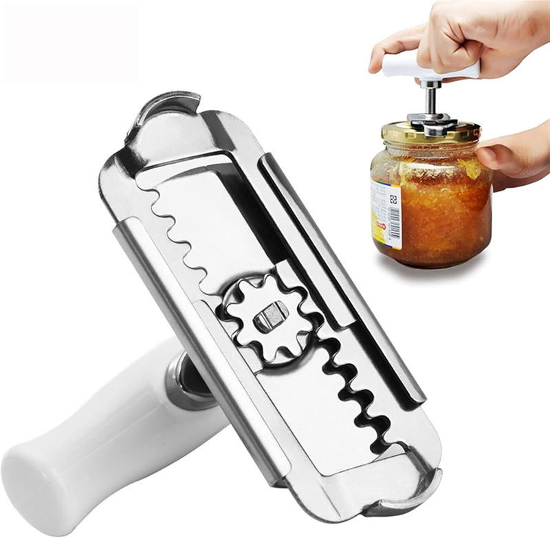 BUYGSM Adjustable Jar & Can Opener 1–4 Inches | Stainless Steel Adjustable Jar & Can Opener 1–4 Inches | Stainless Steel Bottle Opener Set(Pack of 1)
