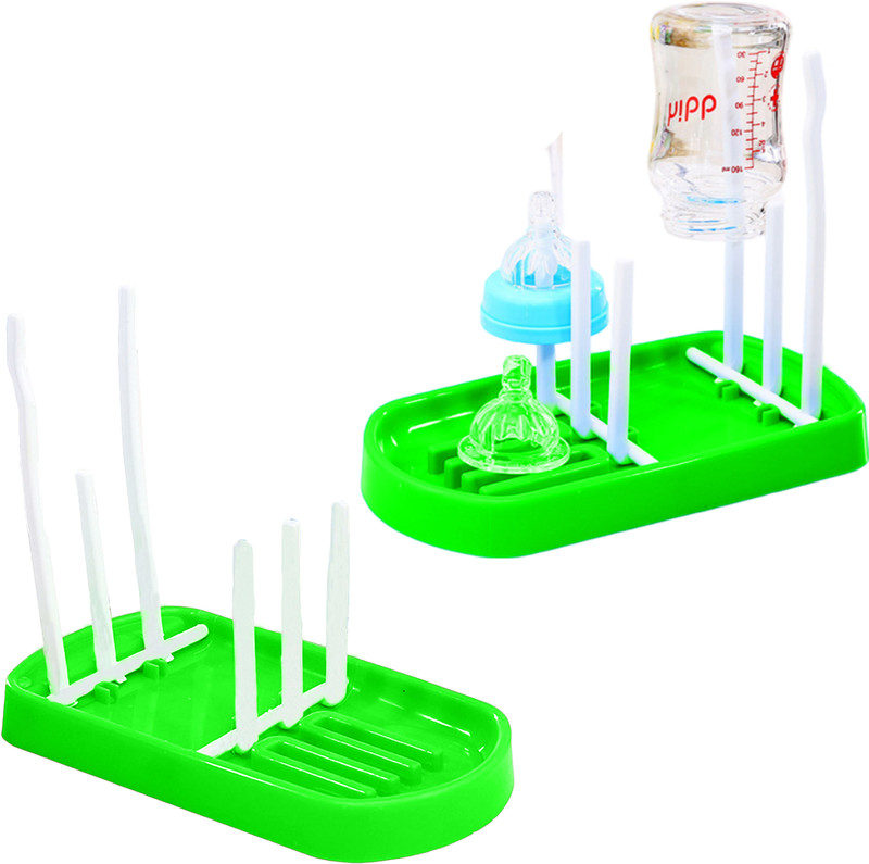 DaKos Silicone Bottle Rack(Green, 4 Bottles)
