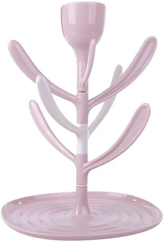 The Little Lookers Plastic Bottle Rack(Pink, 4 Bottles)