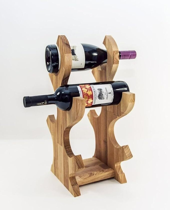 Raghav Art and Crafts Iron Wine Rack(Black, 6 Bottles)