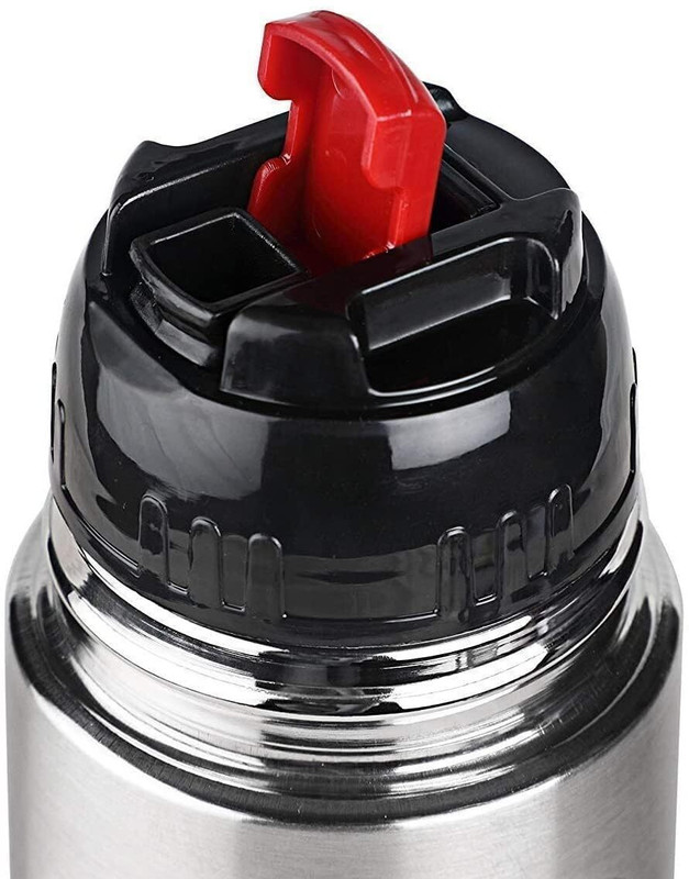 RUDHJAL Push Button Flip Lid Cap for Thermosteel Vacuum Flask 500 ml Bottle (ONLY LID) Plastic Bottle Stopper(Black)