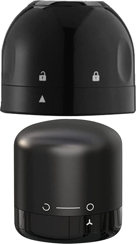 TRIFECTA Bottle Caps Wine Sealer Silicone Wine Bottle Stoppers Wine Preserver Plastic Bottle Stopper(Black)
