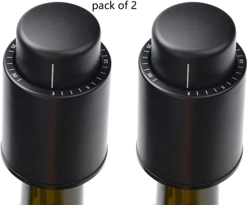 ABC Stainless Steel Bottle Stopper(Black)