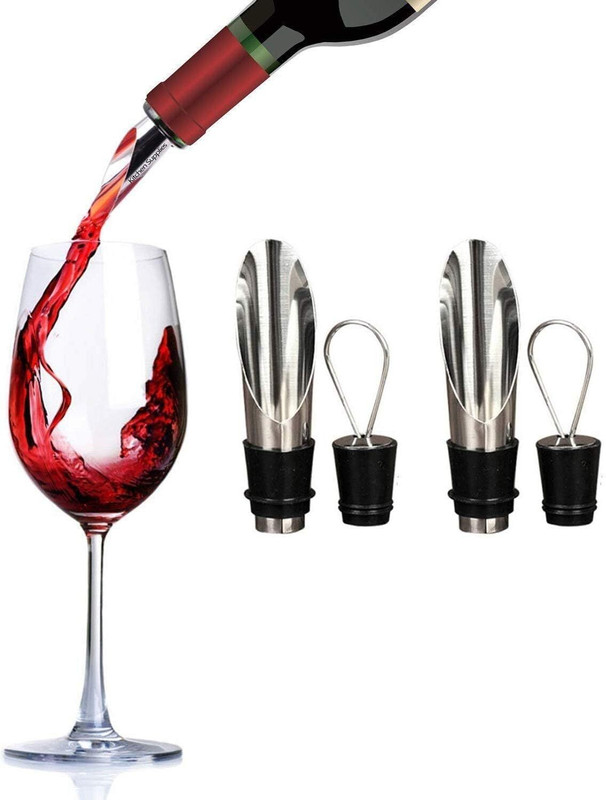 Agromech Stainless Steel Bottle Pourer Spout & Stopper for Liquor Stainless Steel Bottle Stopper