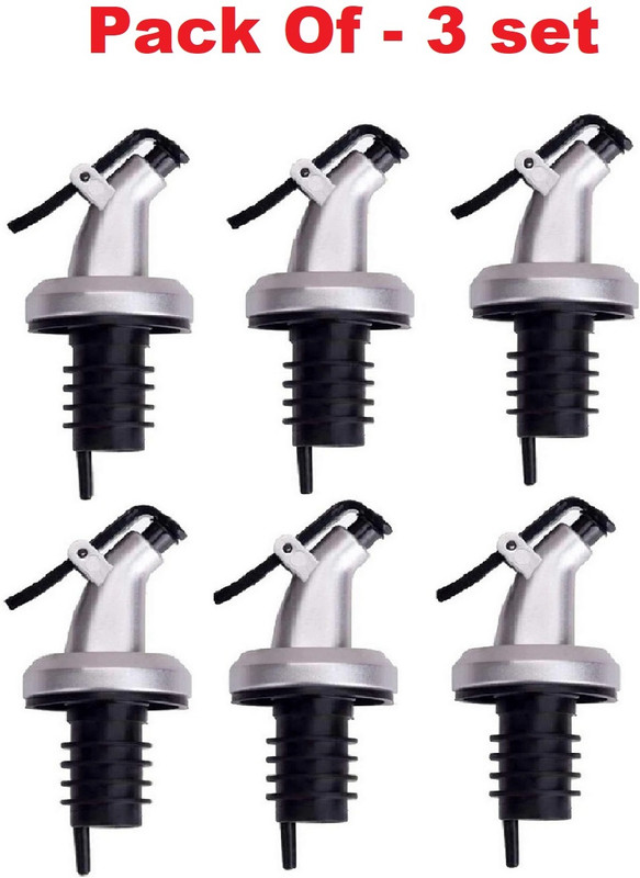 Sigaram 3 Inch Oil Dispenser Cap for Kitchen Bottles for Home & Kitchen Use K5123 Plastic Bottle Stopper(Grey)