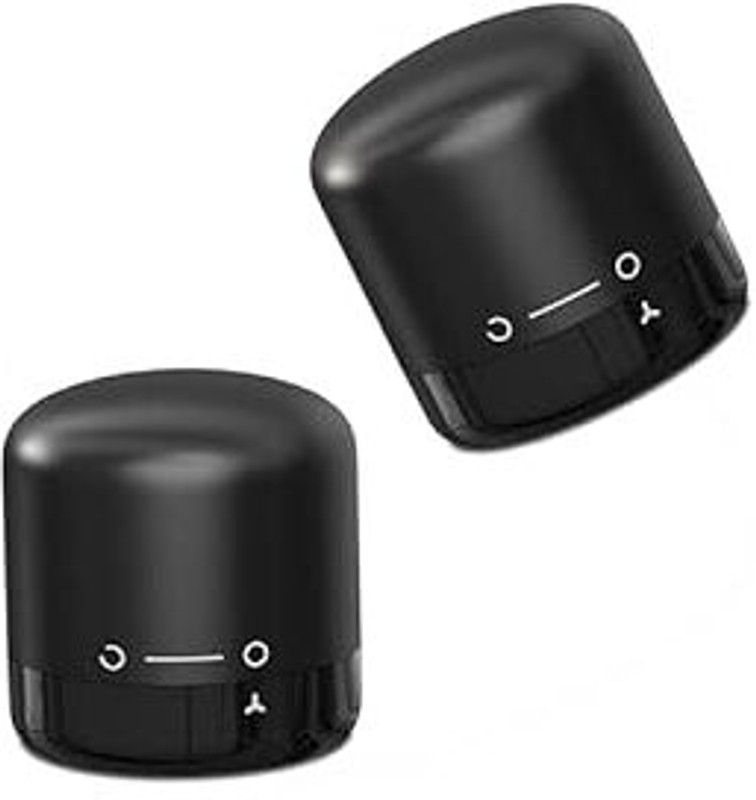ARQIVO Wine Stopper, Reusable Plastic & Silicone,Wine Stopper Sealer Twist to Seal Plastic Bottle Stopper(Black)