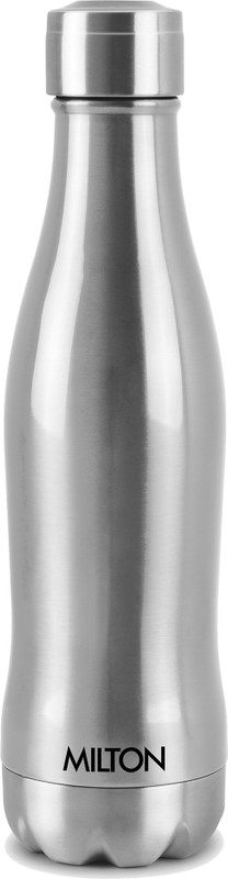 MILTON Duke Thermosteel Hot & Cold Water Bottle, 400 ml, Silver 420 ml Steel Bottle(Pack of 1, Silver)