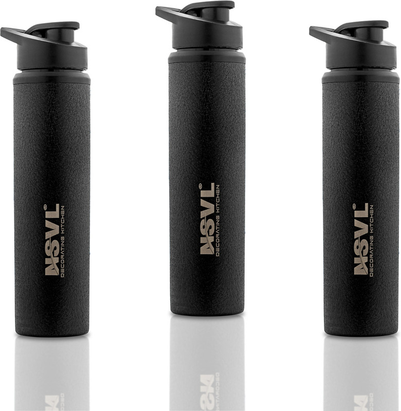 SLOVIC Water Bottle 1000 ml Stainless Steel Bottle(Pack of 1, Black)