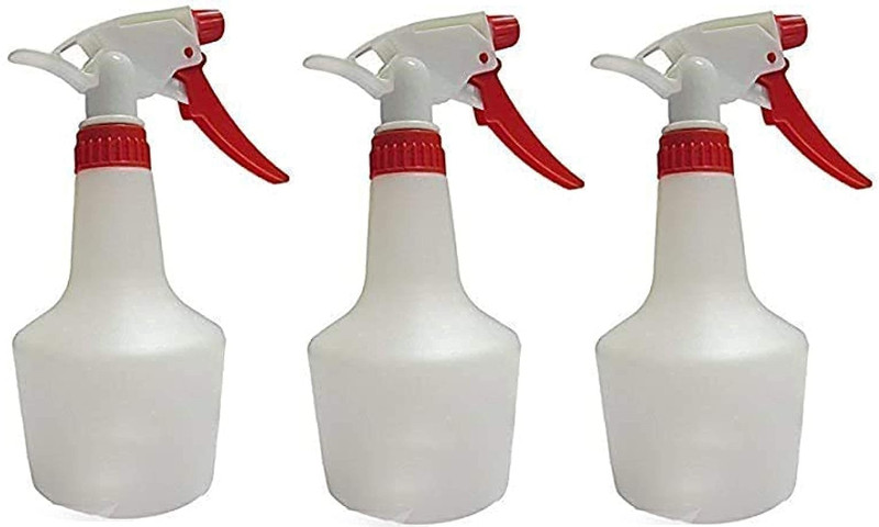 AKR Spray Bottle Refillable Sprayer for Hand Sanitizer Empty Trigger Sprayer 1000 ml Plastic Spray Bottle(Pack of 3, Multicolor)