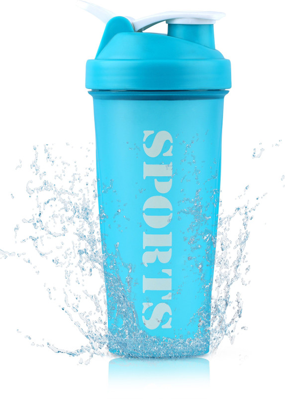 Dassio Spider Gym Shaker with Stainless Steel Mixer Ball & 2 Containers for Protein 500 ml Plastic Shaker(Pack of 1, Black)