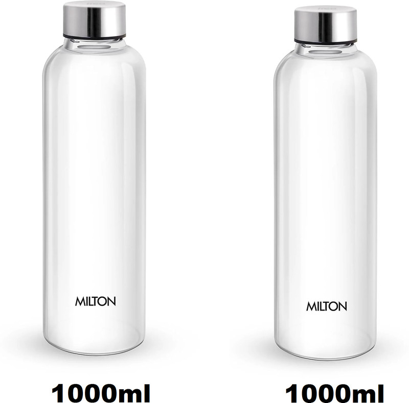 MILTON COSTA PET WATER BOTTLE 2 PCS 1000 ml PET Bottle(Pack of 2, White)
