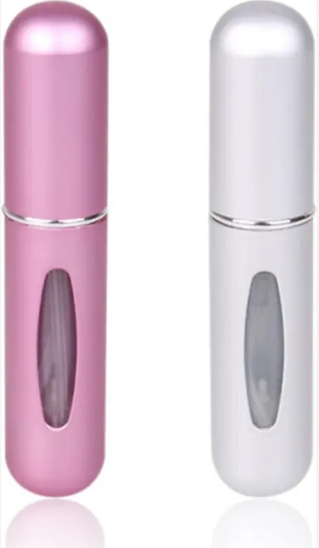 HOME N TECH 5ML Travel Portable Refillable Perfume Bottle Scent Pump Spray Bottle A.194 5 ml Plastic Spray Bottle(Pack of 2, Multicolor)