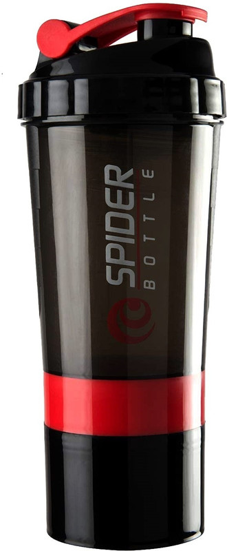Fitnesstricks Gym Shaker Bottles 500 ml for Protein Shake 100% Leakproof 500 ml Plastic Shaker(Pack of 1, Multicolor)