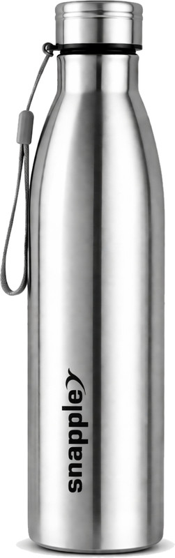 Snapple TAG Stainless Steel Water Bottle Single Wall ISI Certified 1000 ml Stainless Steel Bottle(Pack of 1, Silver)