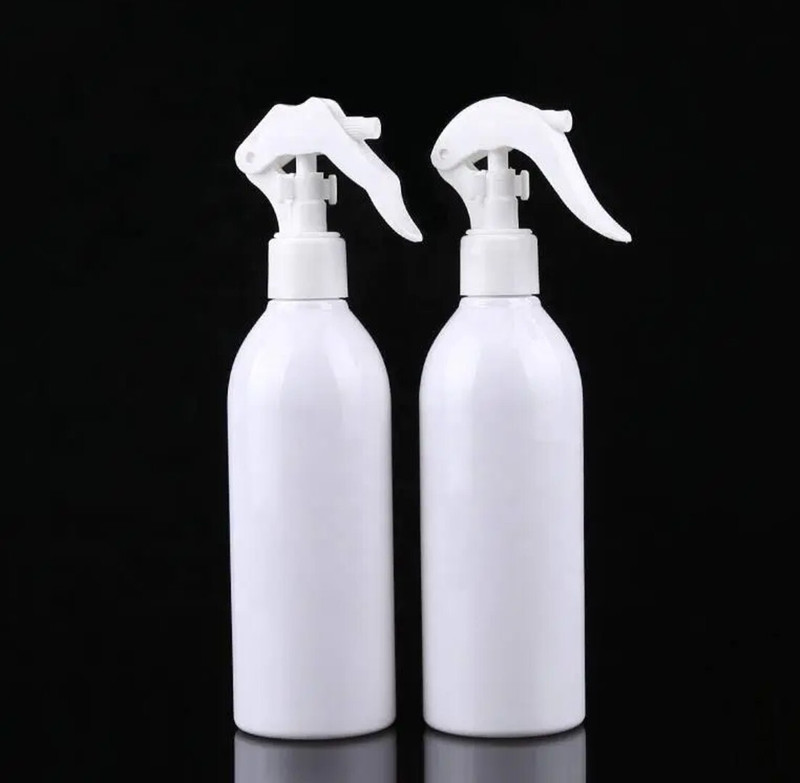 SAPI'S Mini Trigger Dispenser/Sanitizer/ Soap (Hair/Beauty/Personal Care Bottles, Oval 200 ml Plastic Spray Bottle(Pack of 2, White)
