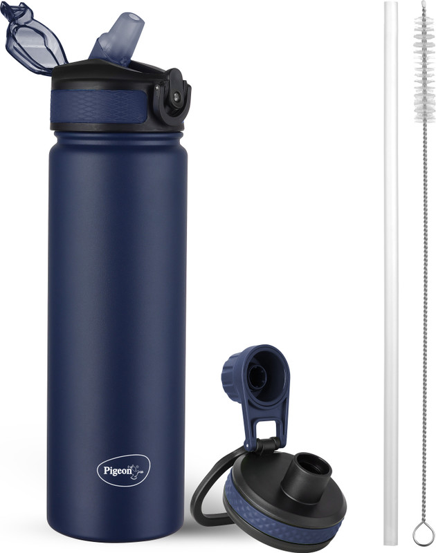 Pigeon 16259 750 ml Steel Flask(Pack of 1, Blue)