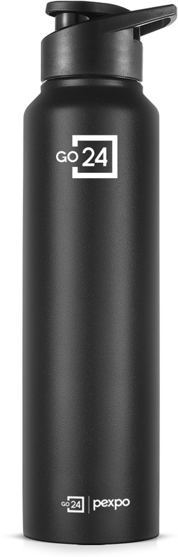 pexpo Sports & Fridge Stainless Steel Bottle,Chromo-Xtreme With Steel & Sipper Cap 950 ml Steel Bottle(Pack of 1, Black)