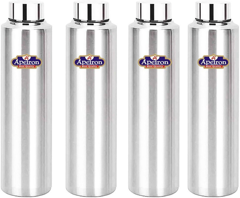 Apeiron Fridge bottle pack of 2 1000 ml Steel Bottle(Pack of 2, Silver)