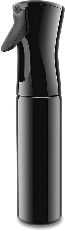 Amar Raj Creation Continuous Mist Spray Bottle for Hair Styling, Gardening & Skincare 300 ml Plastic Spray Bottle(Pack of 1, Black)