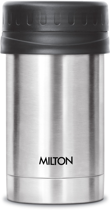 MILTON Thermosteel Soup Flask Deluxe 500 ml Steel Flask(Pack of 1, Silver)
