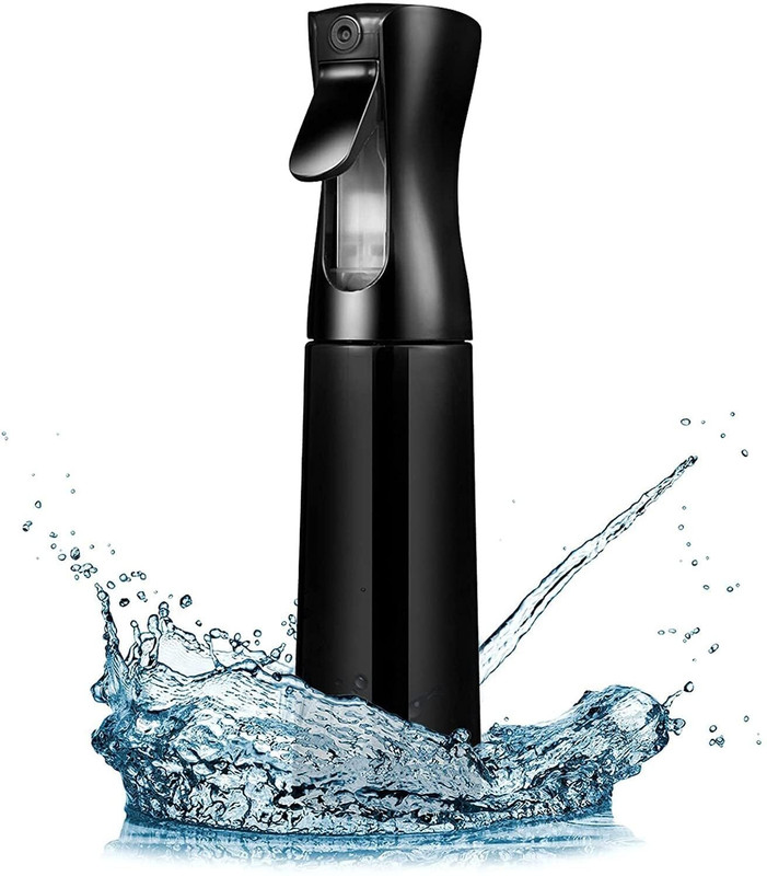 skyunion 500ml Mist Water Spray Bottle, Continuous Ultra Fine for Hair Styling, Plants 500 ml Plastic Spray Bottle(Pack of 1, Black)