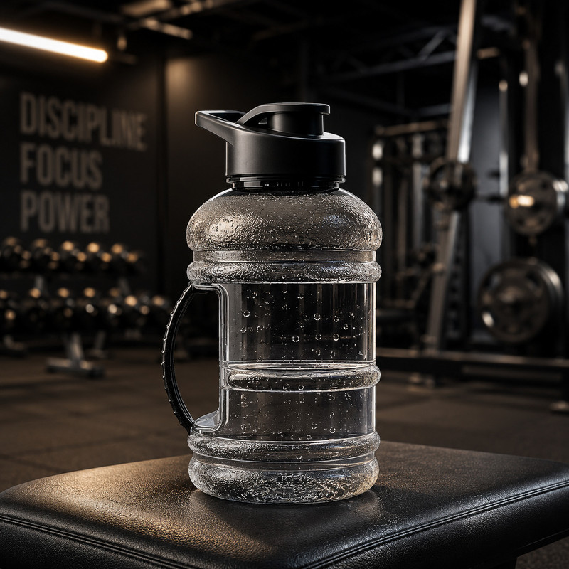 KinKart Gym Water Sports Gallon Bottle 1.5 Litre With Mixer - 1500 ml Plastic Shaker(Pack of 1, Orange)