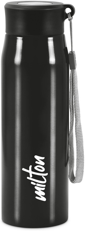 MILTON Handy 650 Stainless Water , 690 ml Steel Bottle(Pack of 1, Black)