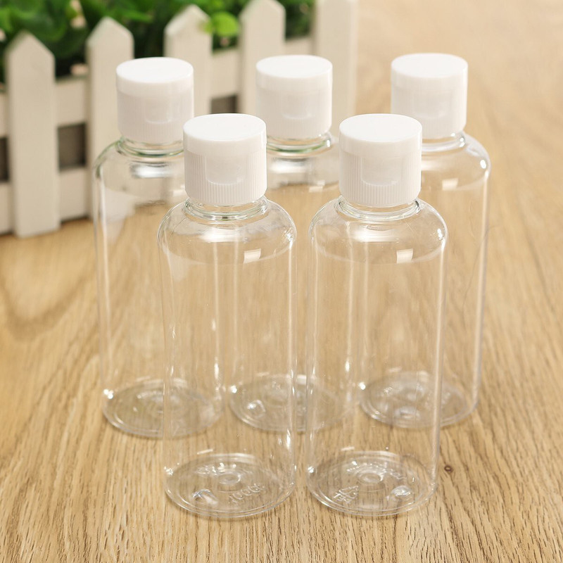 dinojames 30pc Empty bottle 100ml. with tip top Dakkan 100 ml Plastic Bottle(Pack of 30, White)