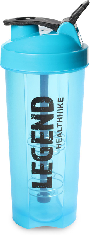 HealthHike Shaker Bottle for Gym 700 ml Leakproof Protein Shake Bottle BPA-Free Gym Shaker 700 ml Plastic Shaker(Pack of 1, Blue)