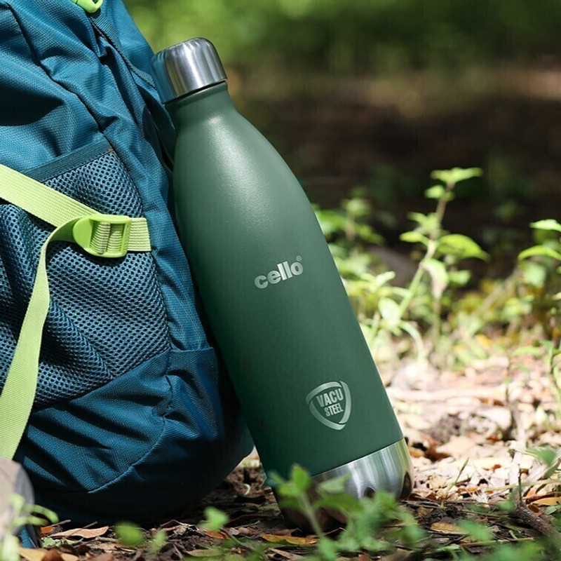 cello Swift Vacuum 1000 ml Steel Flask(Pack of 1, Green)