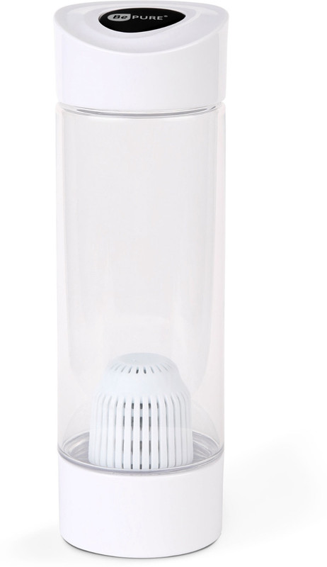 BePURE Premium Alkaline Bottle- Convert your Water to Mineralized 550 ml Plastic Bottle(Pack of 1, White)