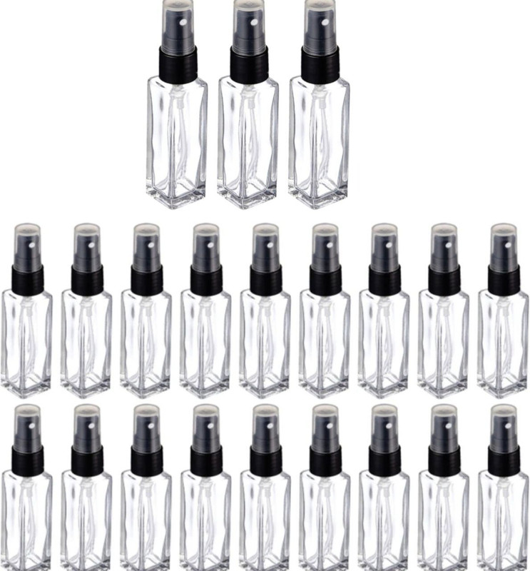 Zahra art Spray bottle 8 ml empty, perfume bottle 8 ml 8 ml Glass Spray Bottle(Pack of 10, White)