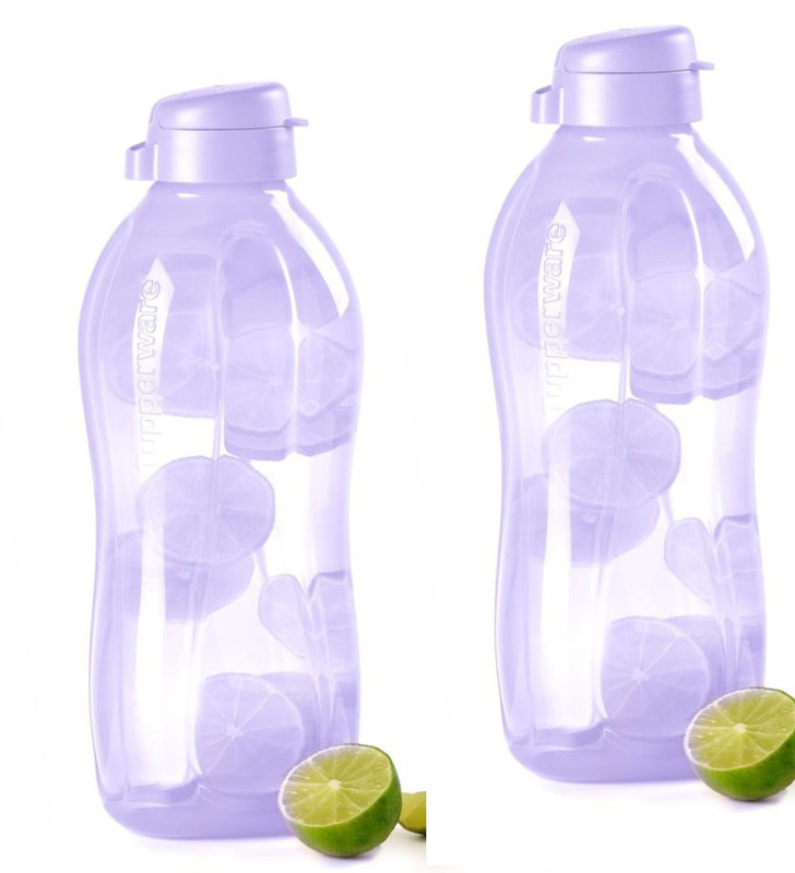 TUPPERWARE 2 litre flip Purple pack of 2 2000 ml Plastic Bottle(Pack of 2, Purple)