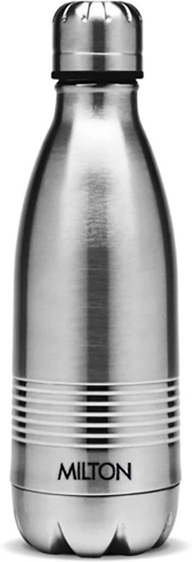 MILTON THERMOSTEEL DUO DLX 350 ml Steel Flask(Pack of 1, Steel/Chrome)