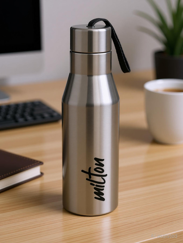 MILTON Super 750 650 ml Steel Bottle(Pack of 1, Silver)