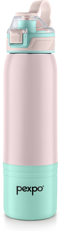 pexpo Amora Insulated Stainless Steel Water Bottle for Kids Narrow Mouth Cap 700 ml Steel Bottle(Pack of 1, Pink)