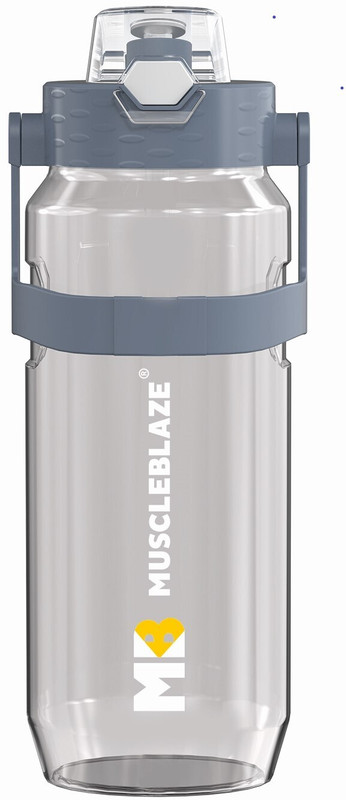 Virtuous 2ltr Transparent water bottle for gym travel office & home 2000 ml Plastic Shaker(Pack of 1, Multicolor)