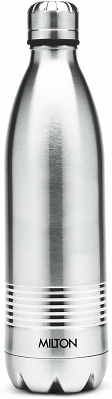 MILTON ThermoSteel Duo Deluxe Hot & Cold 24HRS 750 700 ml Steel Flask(Pack of 1, Silver)