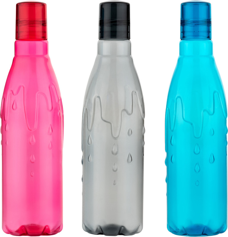 Flipkart SmartBuy Premium Quality Square Shape water bottle set of fridge 1100 ml Plastic Bottle(Pack of 6, Multicolor)