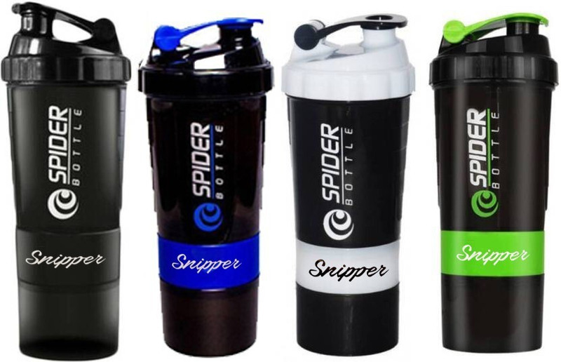 Snipper Spider Shaker ONLY ONE BOTTLE 500 ml Plastic Shaker(Pack of 1, Multicolor)
