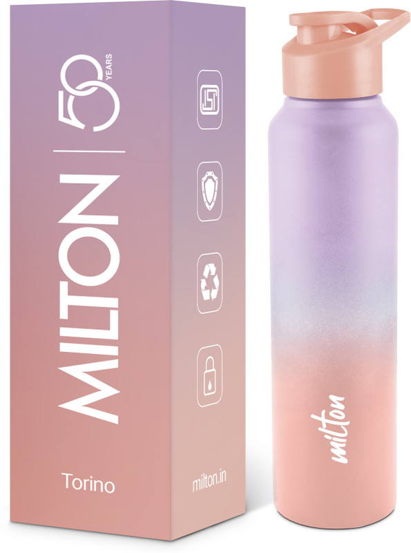 MILTON Torino 1000 Stainless Steel Water Bottle, Single Walled, 980 ml, Purple & Pink 980 ml Stainless Steel Bottle(Pack of 1, Purple, Pink)