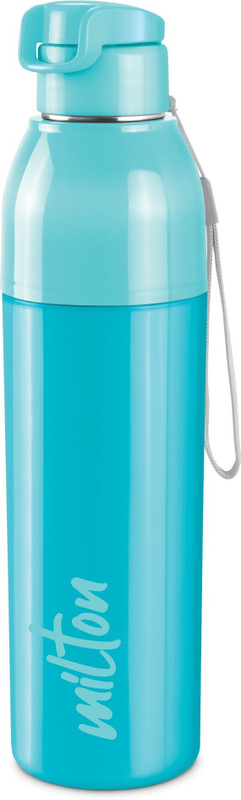 MILTON Steel Convey 900 Insulated Inner Water,Cyan 630 ml Plastic Bottle(Pack of 1, Blue)