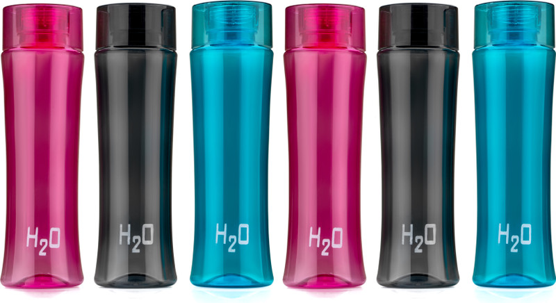 Flipkart SmartBuy P06 MULTICOLOR OVAL 1020 ml PET Bottle(Pack of 6, Multicolor)