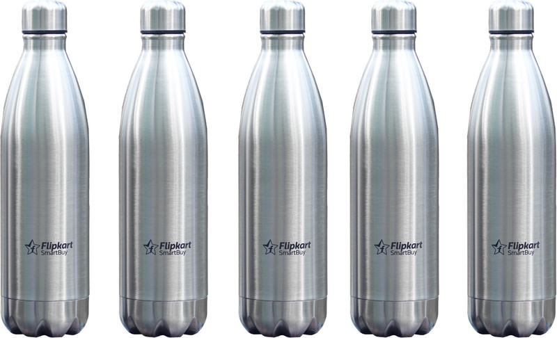 Flipkart SmartBuy Double Walled Cola 5000 ml Steel Flask(Pack of 5, Silver)