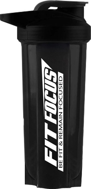 SUKHCHAIN Amazing Design Gym Shaker bottle For Men & Women 700 ml Plastic Shaker(Pack of 1, Black)