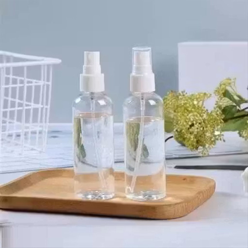 Civies Transparent Refillable Fine Spray Bottle Mist Spray Bottle 100 ml Plastic Spray Bottle(Pack of 2, White)