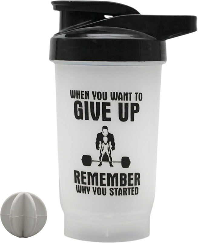 LAZYwindow Gym Shaker Bottle 400ml | Leak-Proof BPA-Free Protein Shaker 400 ml Plastic Shaker(Pack of 1, Multicolor)