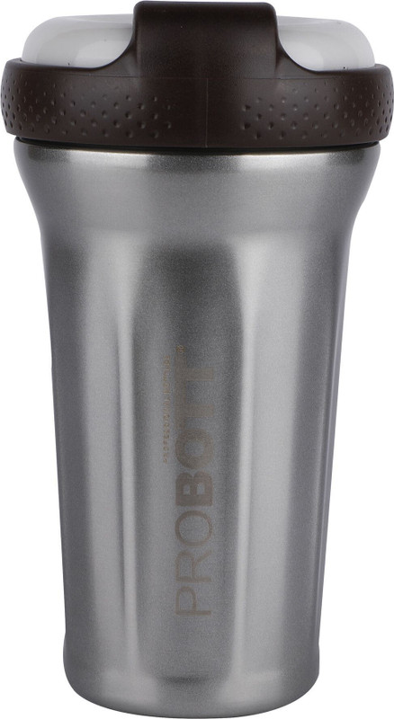 PROBOTT Elegant Shaker 500 ml Steel Shaker(Pack of 1, Brown)