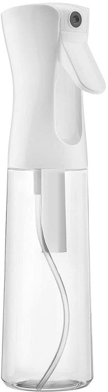 VIVIAN Ultra Fine - Durable - Empty Continuous Spray Bottle - Water Mister White 300 ml Plastic Spray Bottle(Pack of 1, White)
