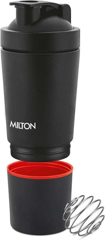 MILTON Pro Mix Ultra Shaker with Blending Ball 791 ml Steel Shaker(Pack of 1, Black)